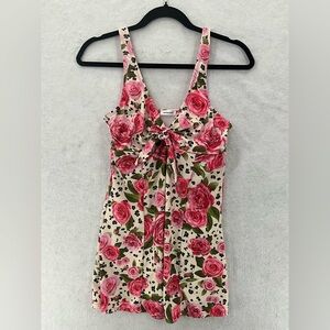 Marina West Swim Full Size Clear Waters Swim Dress in Leopard Rose Size 12